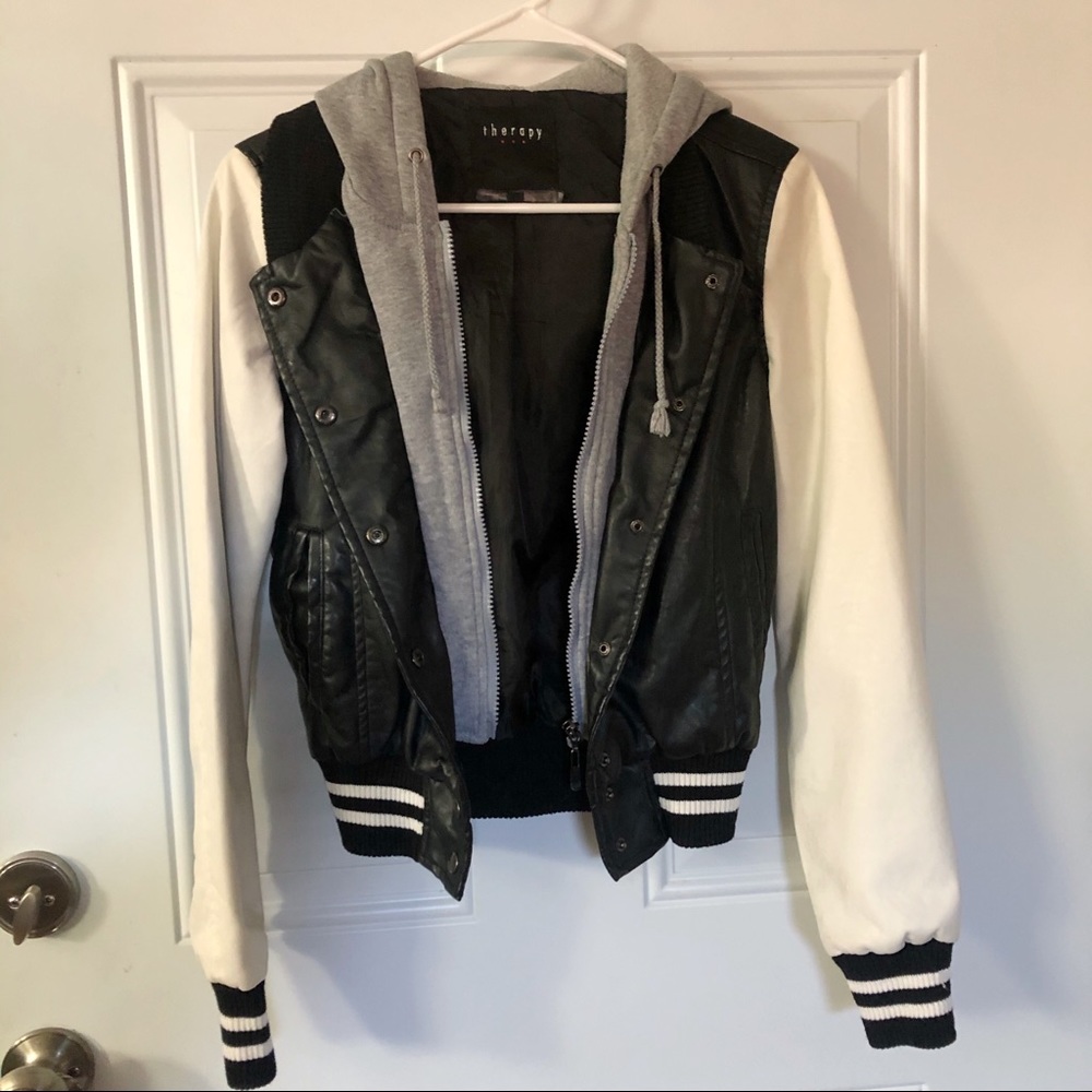 Black and White Varsity Jacket